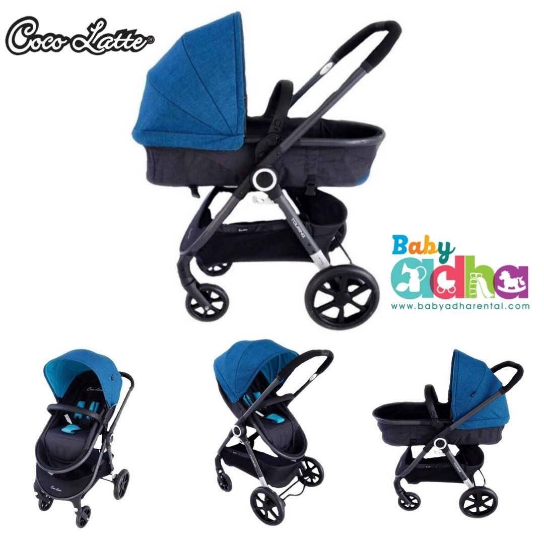 STROLLER COCOLATTE TOURING URBINI BLUE BLACK