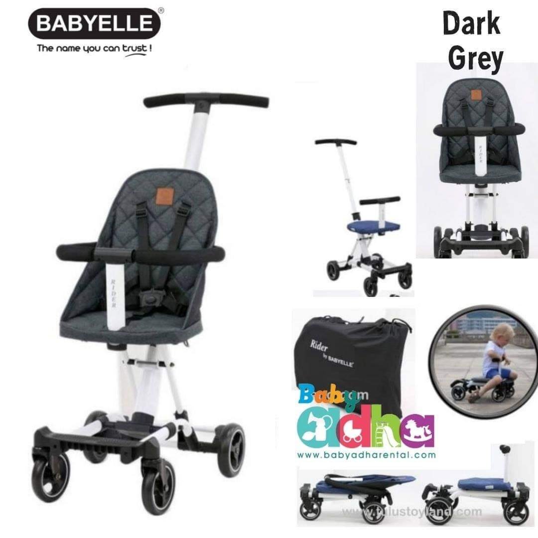 STROLLER BABYELLE CONVERTIBLE RIDER DARK GREY 