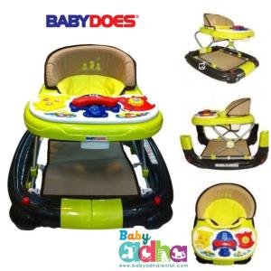 BABY WALKER BABYDOES GREEN DARK BROWN
