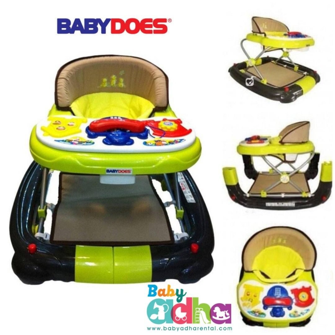 BABY WALKER BABYDOES GREEN DARK BROWN