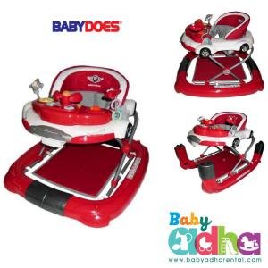 BABY WALKER BABYDOES RED GREY O2
