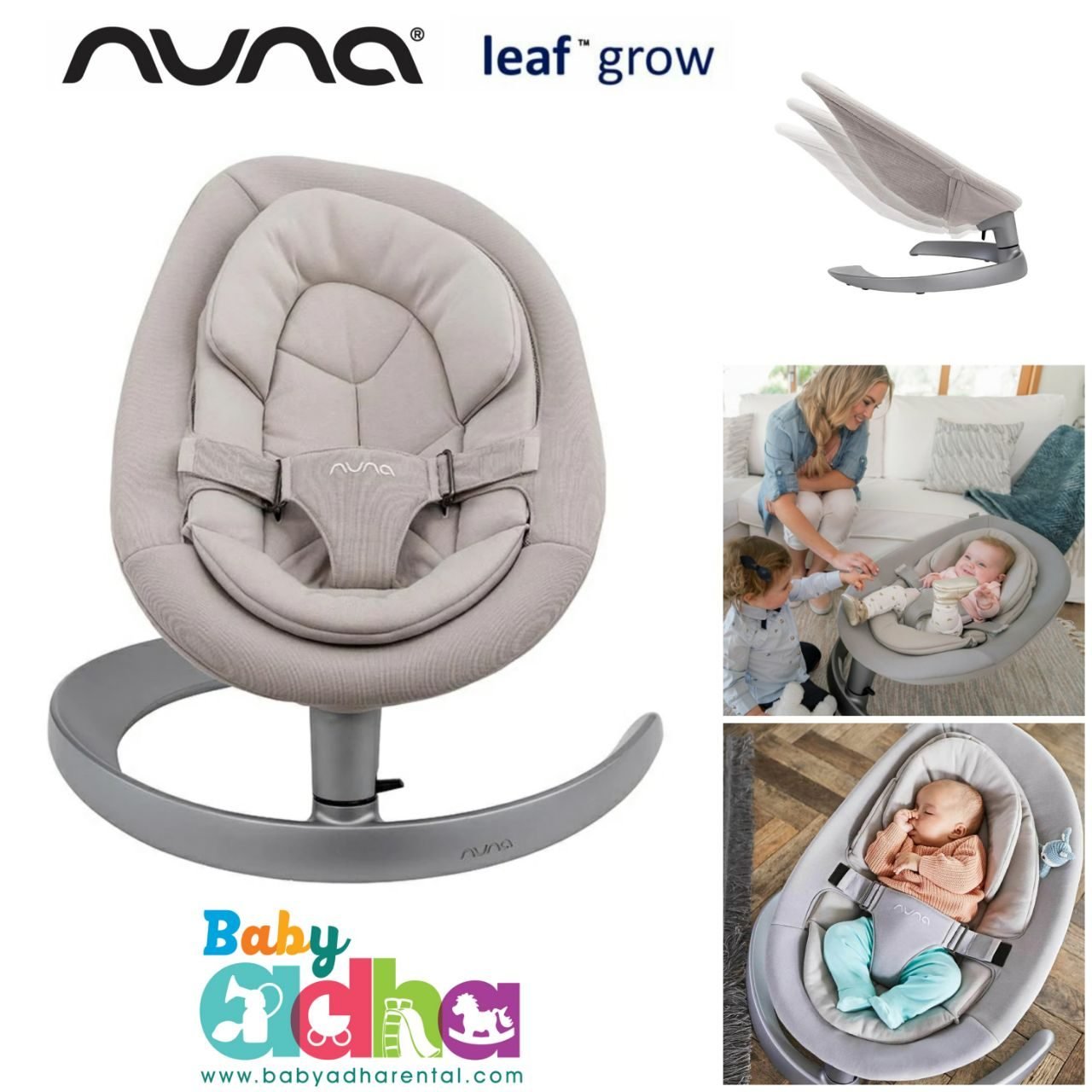 BABY SWING NUNA LEAF GROW CHAMPAGNE