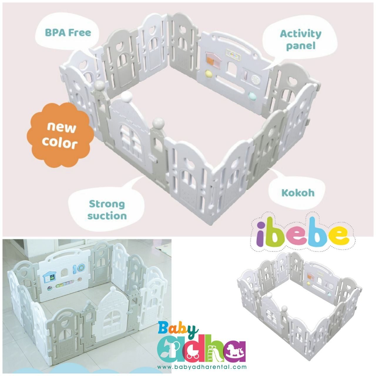 IBEBE MARSHMALLOW PLAYFENCE MONOCHROME