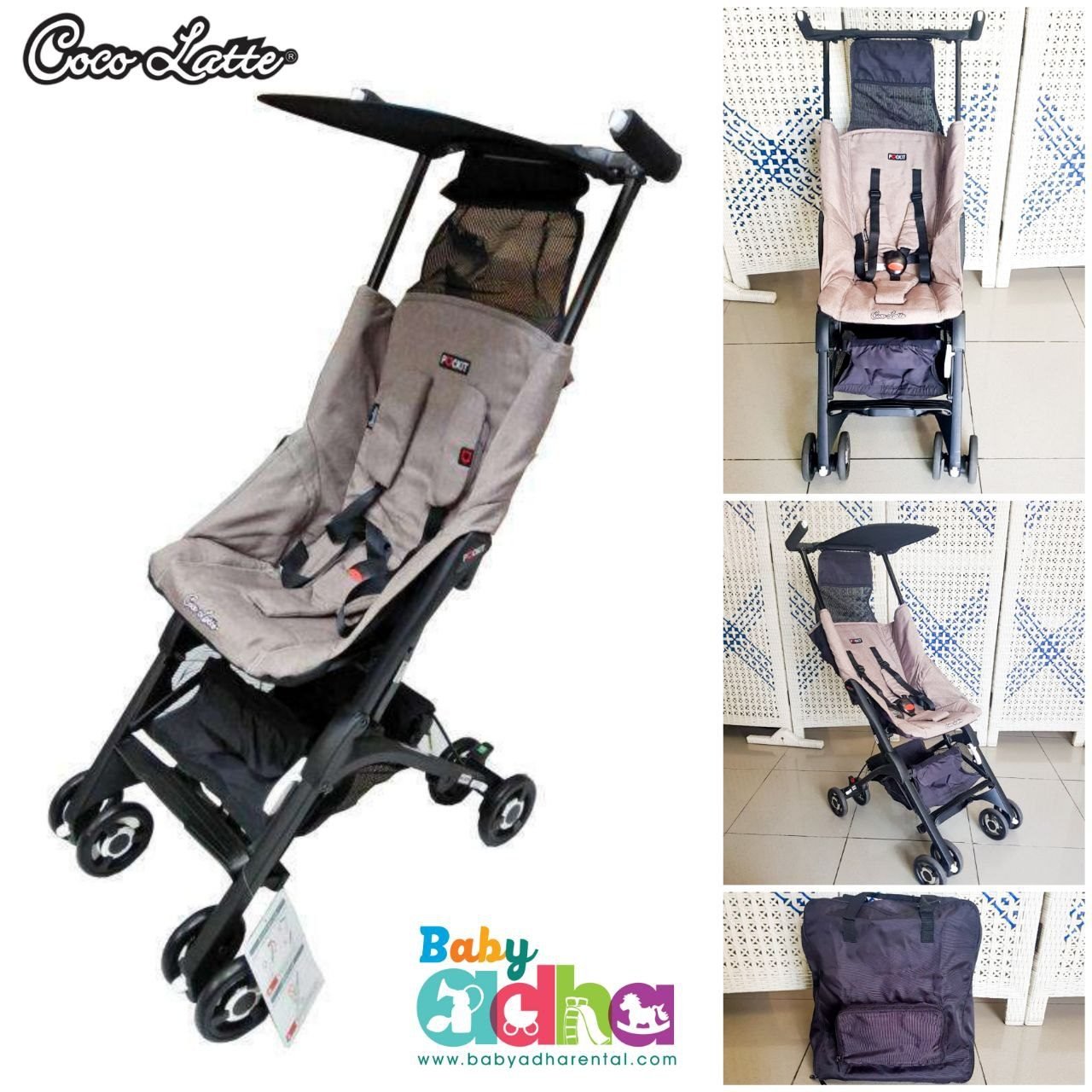 STROLLER COCOLATTE POCKIT 838 2S GEN 6 GREY