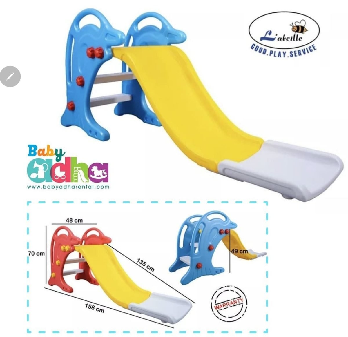 SNS LABIELLE BLUE DOLPHIN SINGLE SLIDE