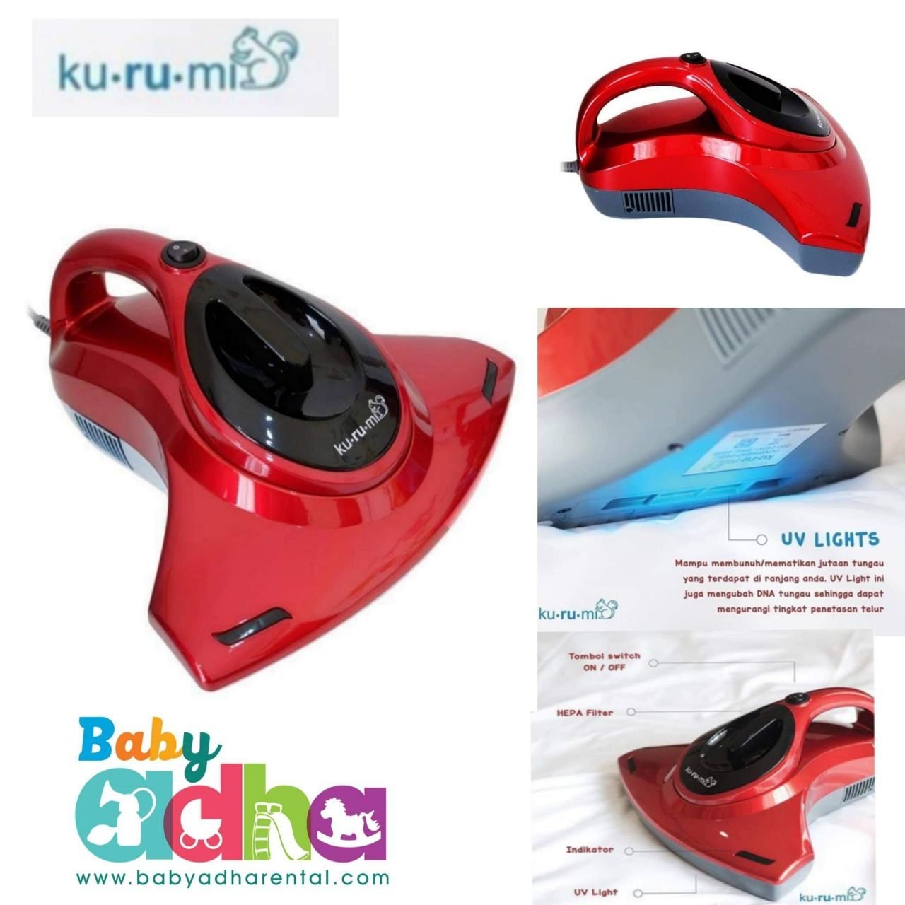 KURUMI VACUUM CLEANER RED 01