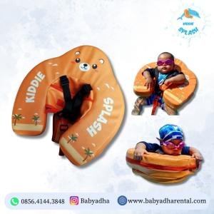 KIDDIE SPLASH SWIM TRAINER ORANGE BEAR