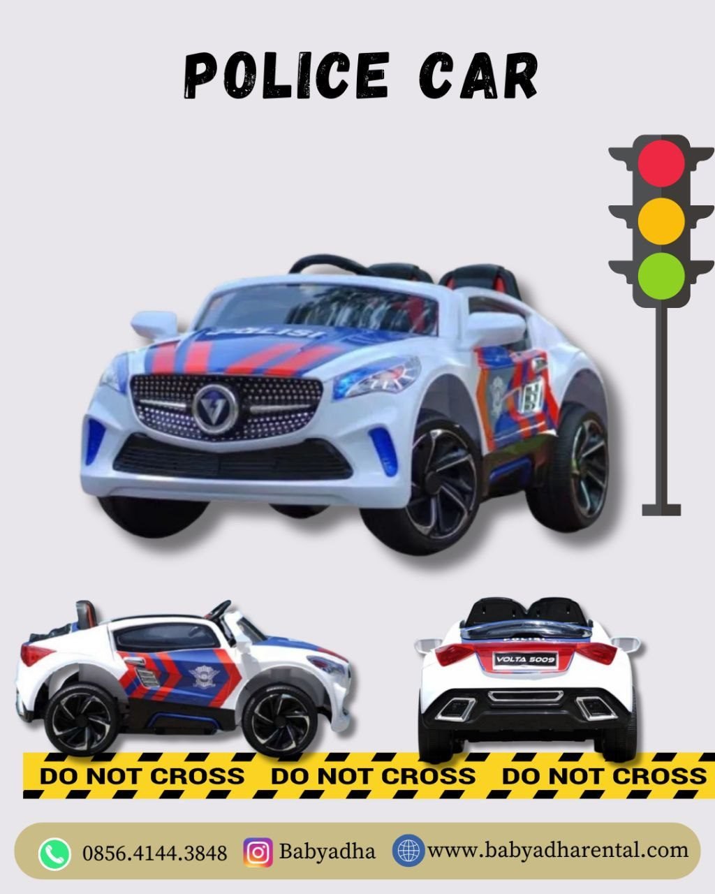 MOBIL AKI VOLTA POLICE CAR