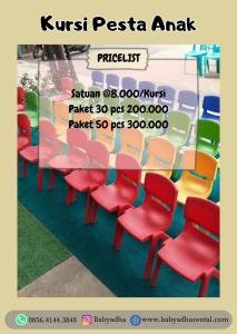 BENICIO KURSI PESTA ANAK (HARGA SEWA PERHARI)
