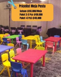 BENICIO MEJA PESTA ANAK (HARGA SEWA PERSATUAN PERHARI)