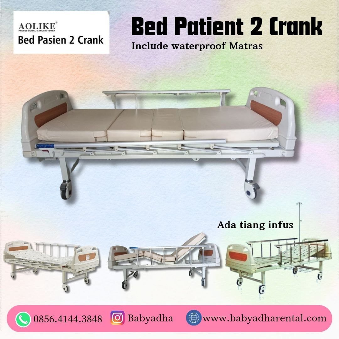 AOLIKE BED PATIENT MANUAL 2 CRANK