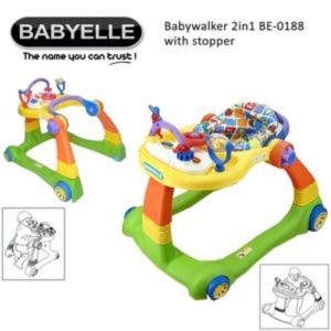 BABY WALKER BABYELLE 2 IN 1 GREEN 2