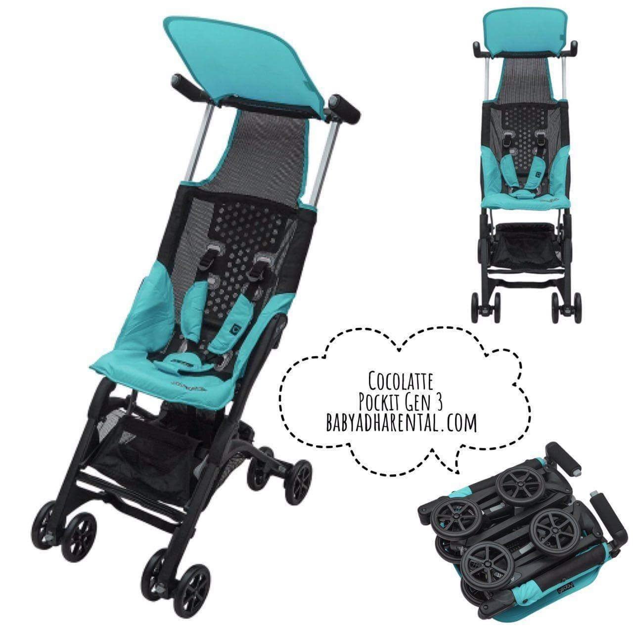 STROLLER COCOLATTE POCKIT GEN 3 TURQOISE