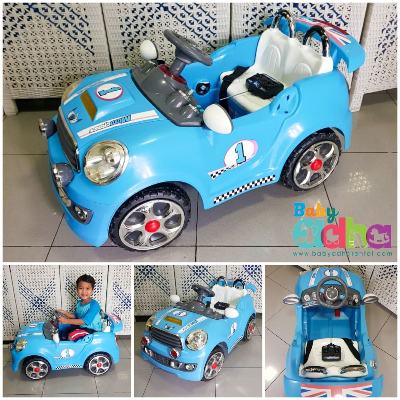 AT CAR RACING BLUE
