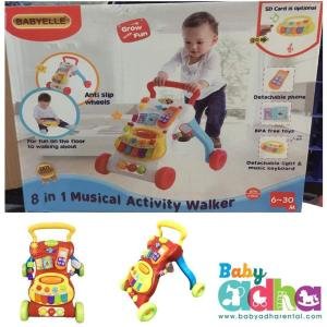 PW BABYELLE MUSICAL ACTIVITY RED WALKER