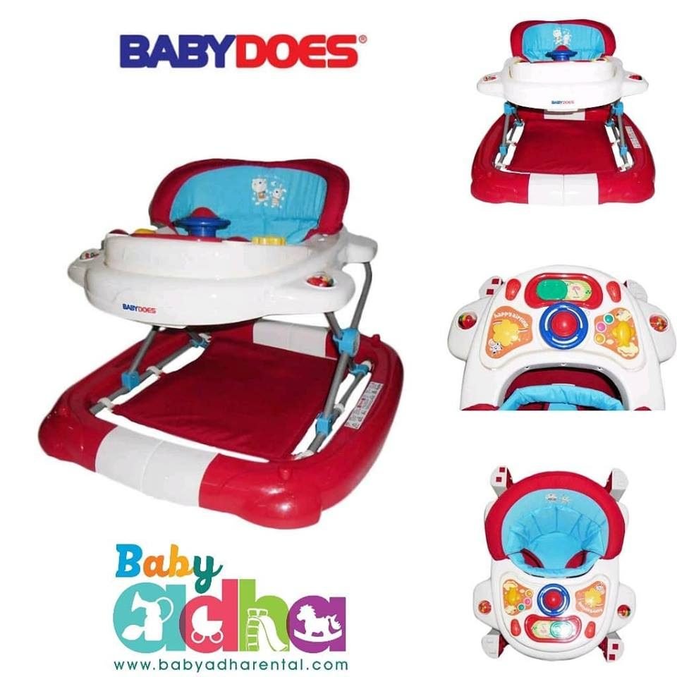 BABY WALKER BABYDOES RED CREAM