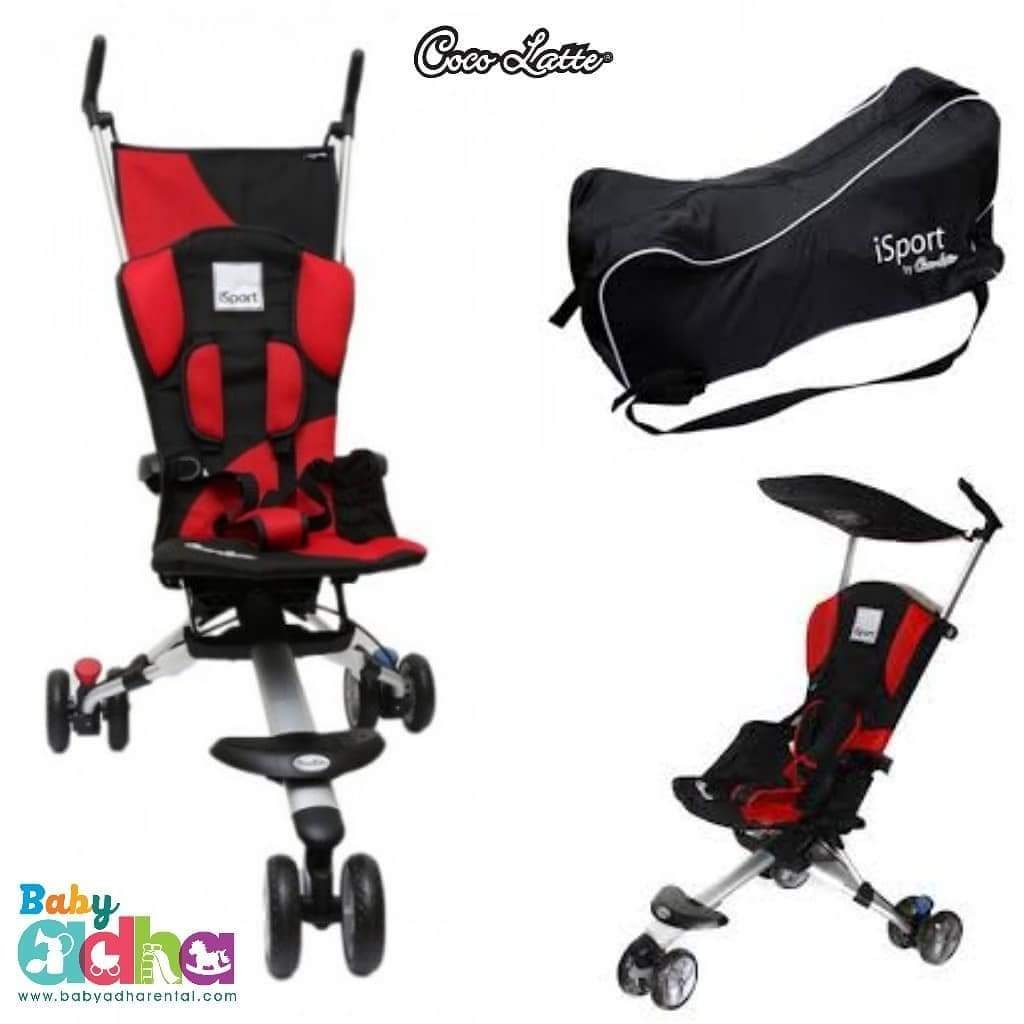 STROLLER COCOLATTE ISPORT BLACK RED