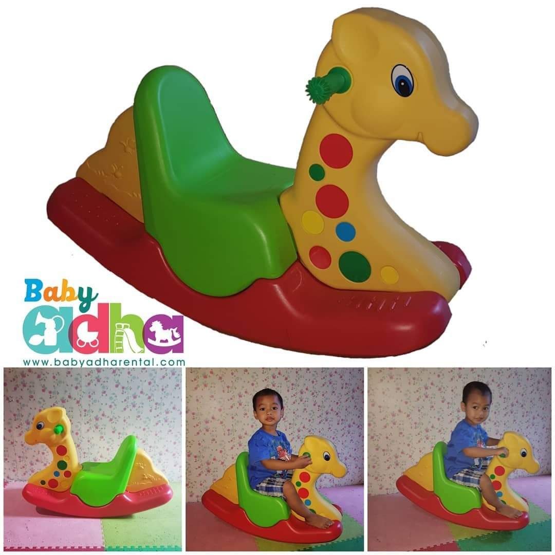 ADHA RIDE ON  DOTTED ROCKING GIRAFFE