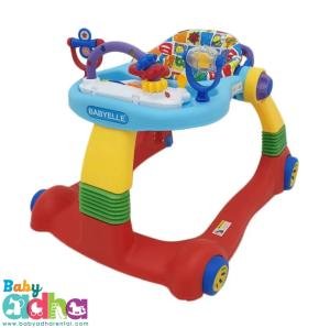 BABY WALKER BABYELLE 2 IN 1 RED 2
