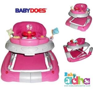 BABY WALKER BABYDOES PINK GREY