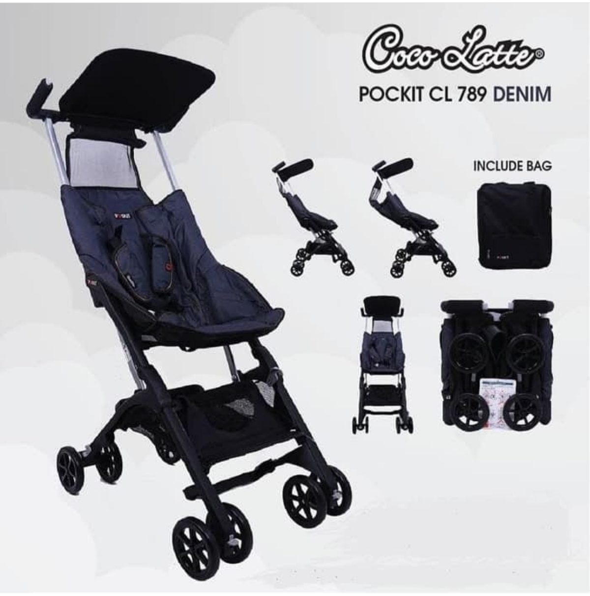 STROLLER COCOLATTE POCKIT GEN 5 DENIM