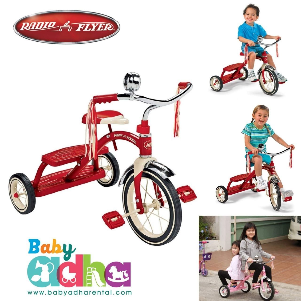 RADIO FLYER CLASSIC DUAL DECK TRICYCLE