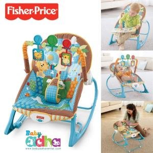 BOUNCHER FP INFANT TO TODDLER ROCKER BROWN GIRAFFE