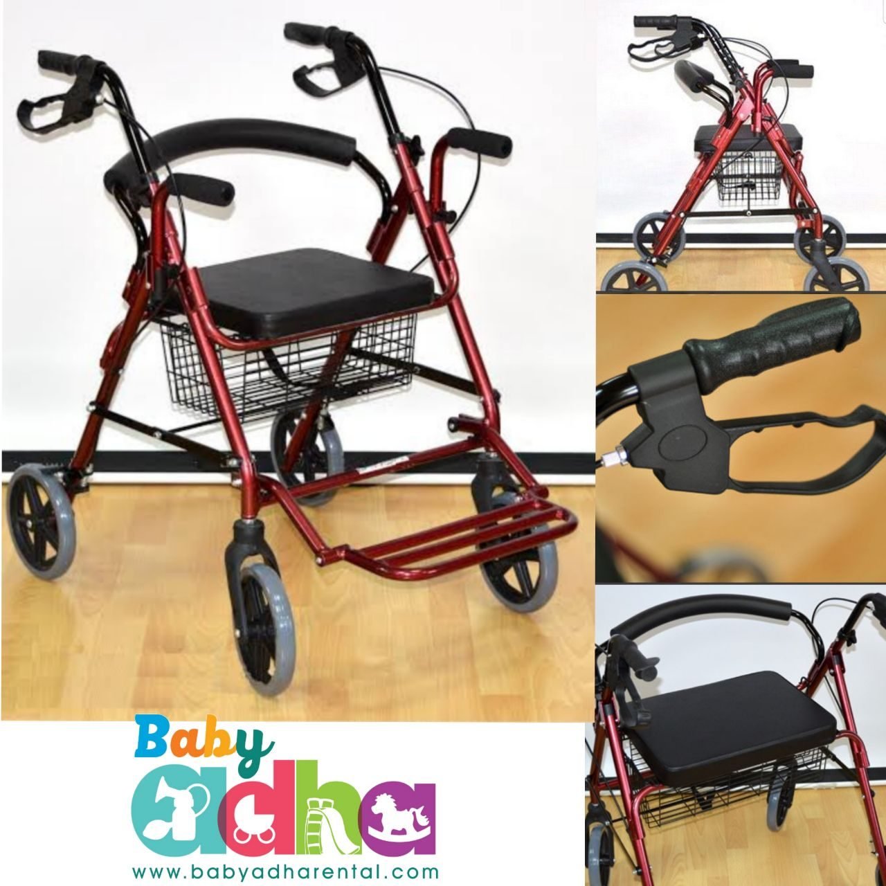 GEA ROLLATOR RED + JOK (MM)